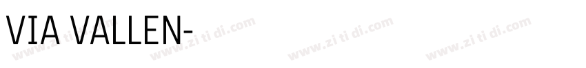 VIA VALLEN字体转换